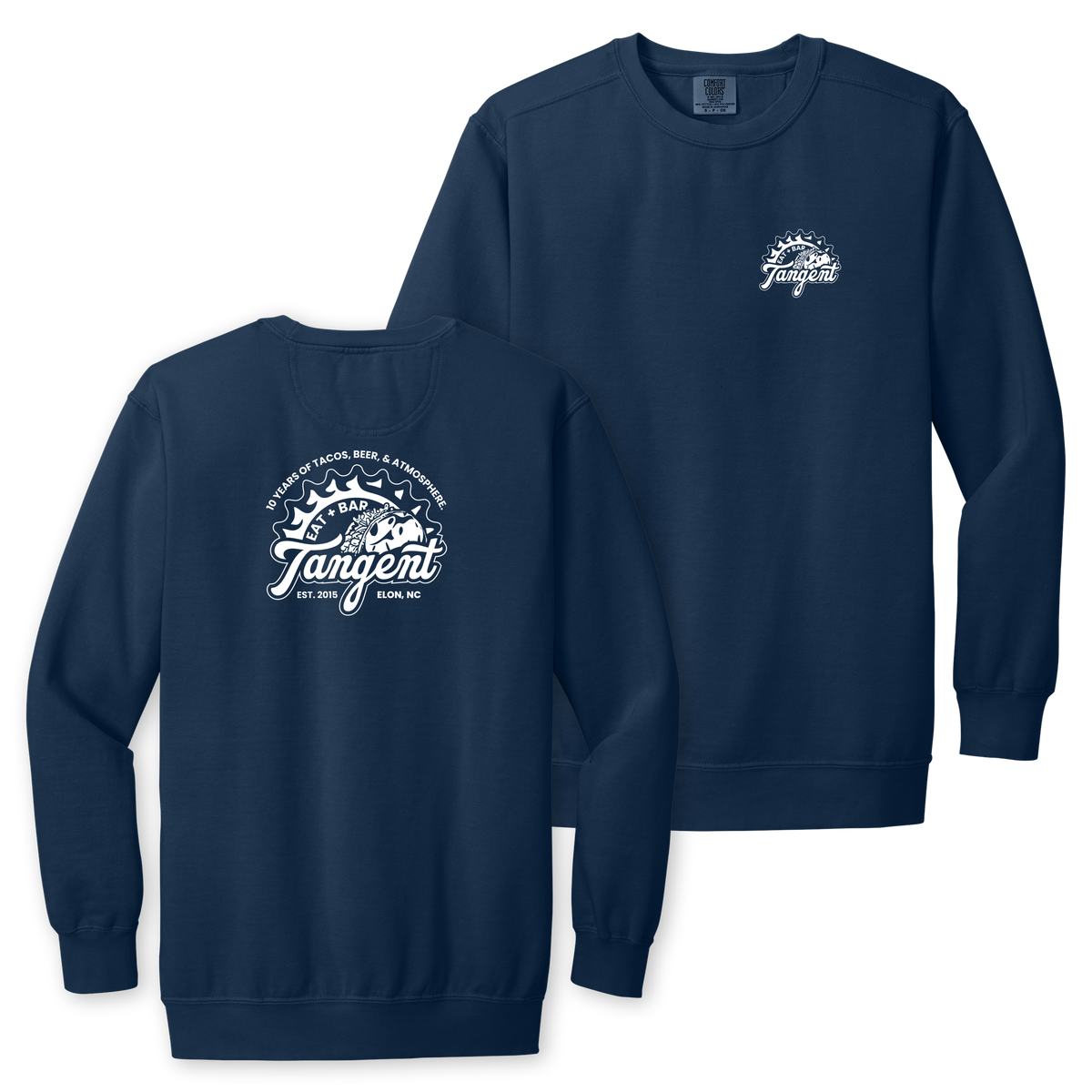Tangent 10 Year Anniversary Comfort Colors Crewneck Sweatshirt