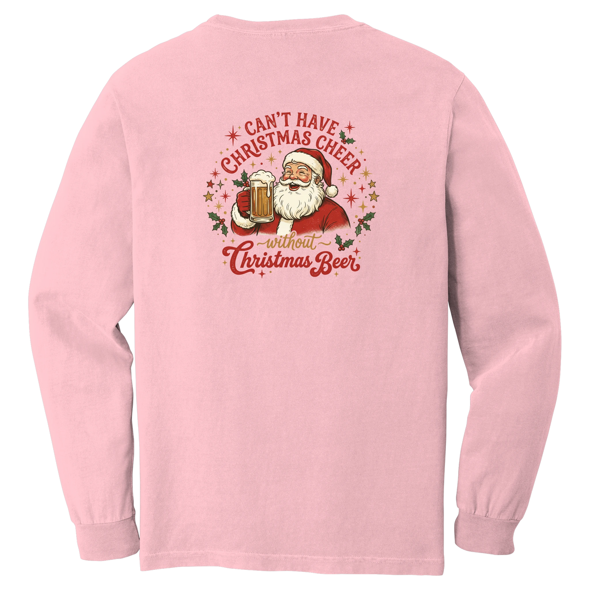 Tangent Christmas Beer Comfort Colors Long Sleeve T-Shirt