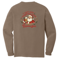 Tangent Christmas Beer Comfort Colors Long Sleeve T-Shirt