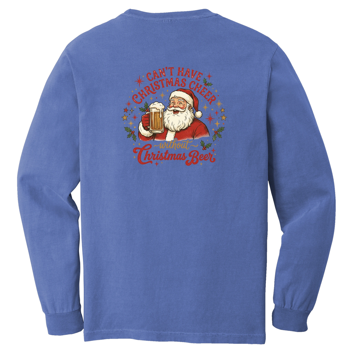 Tangent Christmas Beer Comfort Colors Long Sleeve T-Shirt
