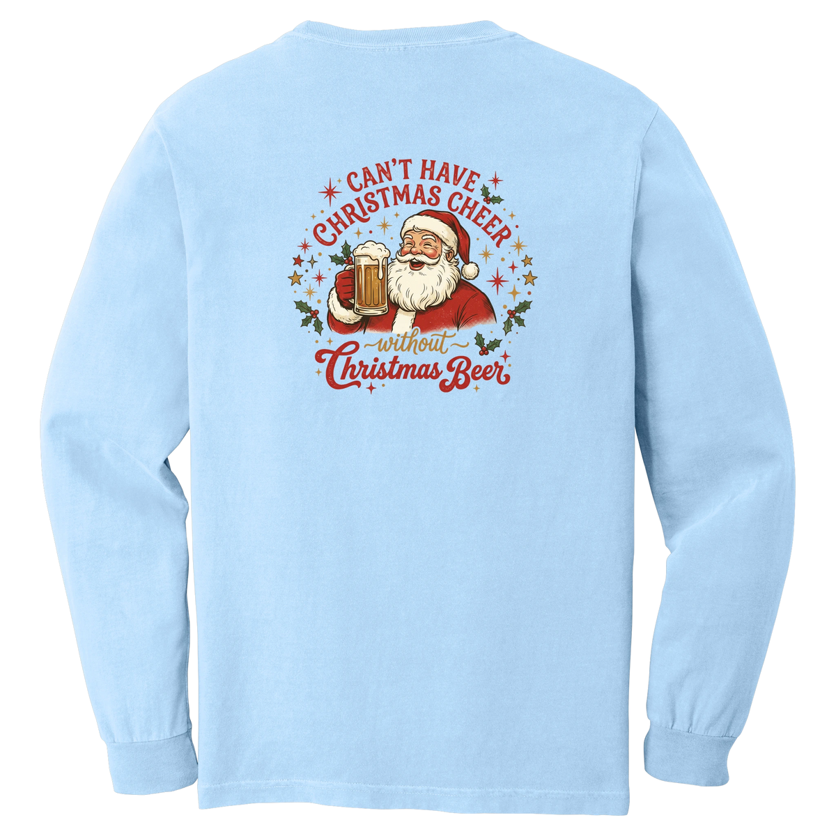 Tangent Christmas Beer Comfort Colors Long Sleeve T-Shirt