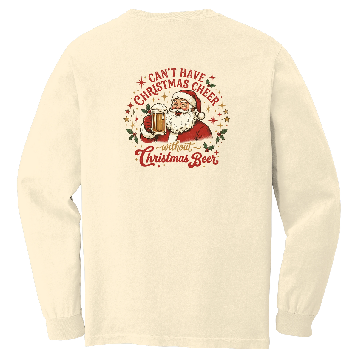 Tangent Christmas Beer Comfort Colors Long Sleeve T-Shirt