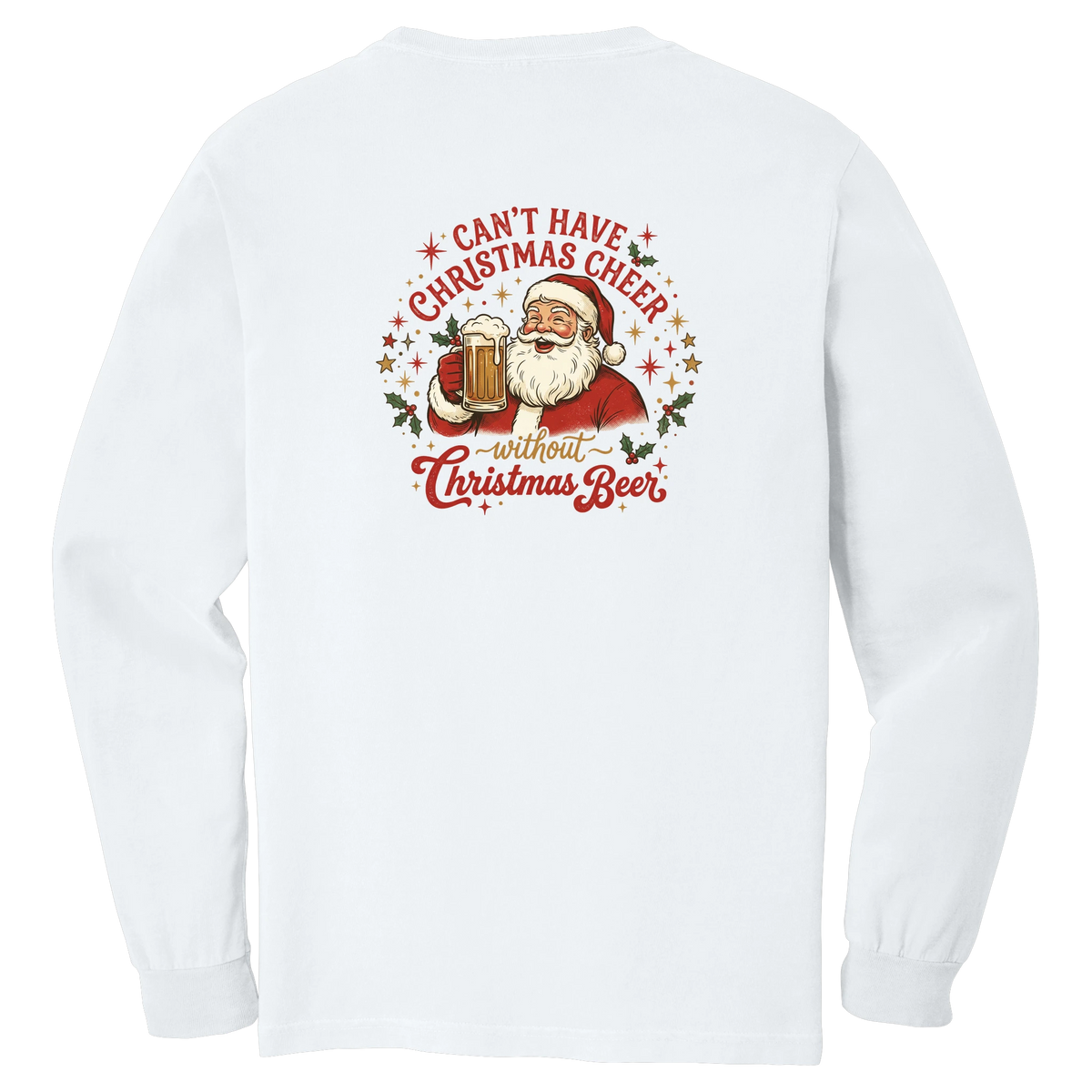 Tangent Christmas Beer Comfort Colors Long Sleeve T-Shirt