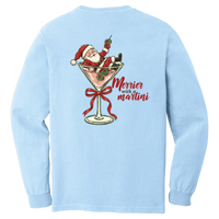 Tangent Merrier with a Martini Comfort Colors Long Sleeve T-Shirt