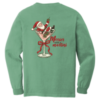 Tangent Merrier with a Martini Comfort Colors Long Sleeve T-Shirt