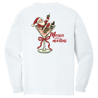 Tangent Merrier with a Martini Comfort Colors Long Sleeve T-Shirt