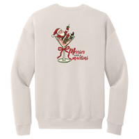 Tangent Merrier with a Martini Crewneck Sweatshirt