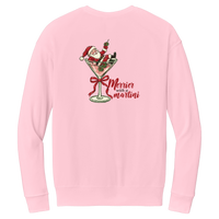 Tangent Merrier with a Martini Crewneck Sweatshirt