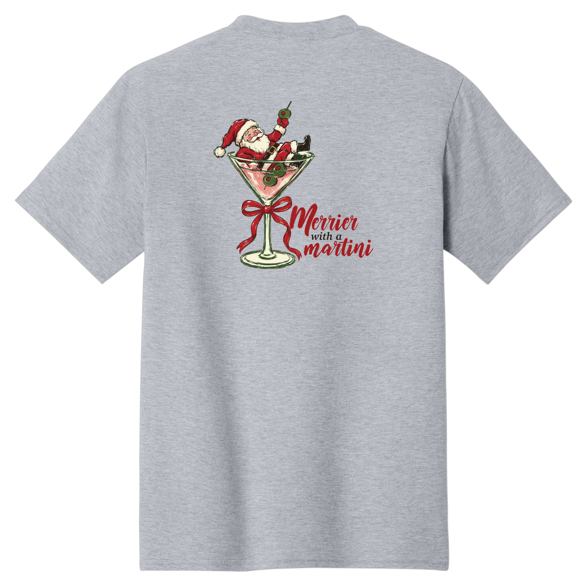 Tangent Merrier with a Martini T-Shirt