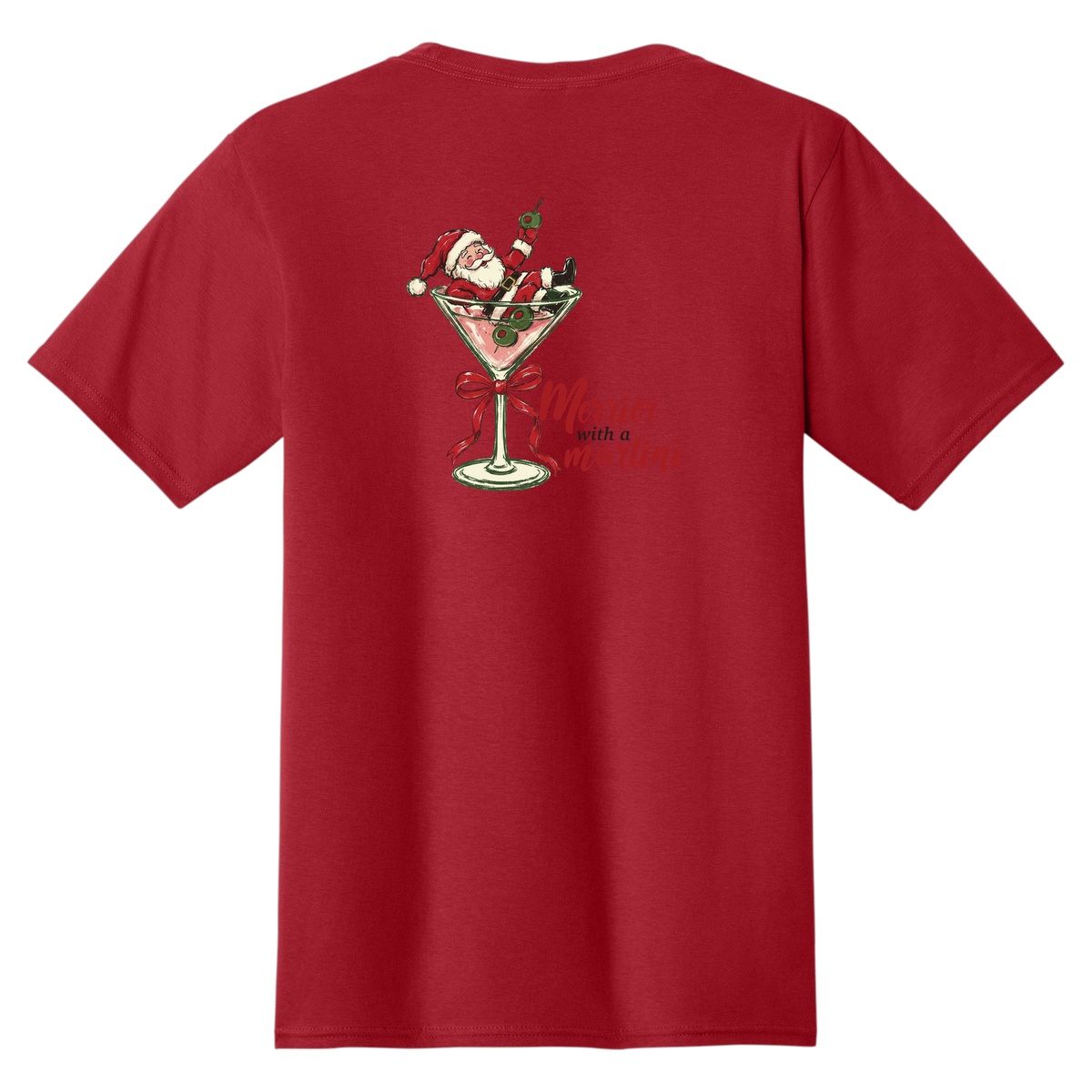 Tangent Merrier with a Martini T-Shirt