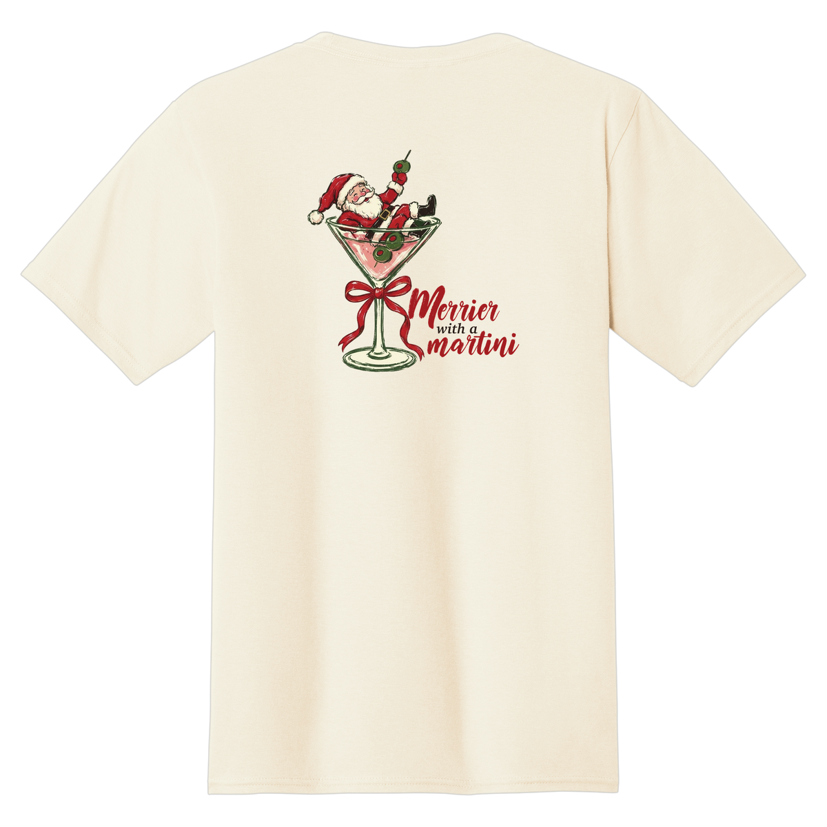 Tangent Merrier with a Martini T-Shirt