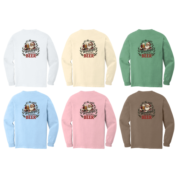 Tangent Most Wonderful Time of the Beer Comfort Colors Long Sleeve T-Shirt