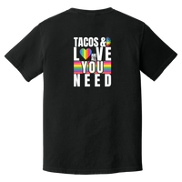 Tangent Tacos & Love Pride Comfort Colors Heavyweight Tee