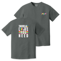 Tangent Tacos & Love Pride Comfort Colors Heavyweight Tee