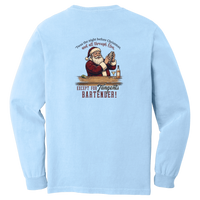 Tangent Twas the Night Bartender Comfort Colors Long Sleeve T-Shirt