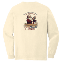 Tangent Twas the Night Bartender Comfort Colors Long Sleeve T-Shirt