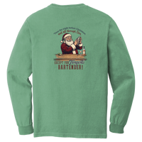 Tangent Twas the Night Bartender Comfort Colors Long Sleeve T-Shirt